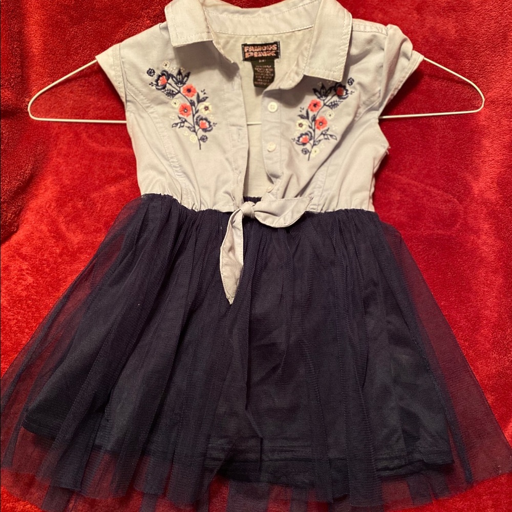 Blue Top Tutu Girls Dress